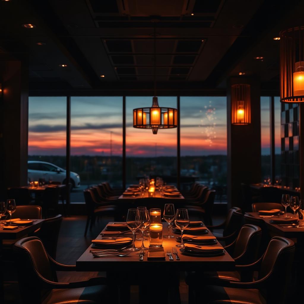 Restaurant gastronomique élégant